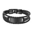 thumbnail image 5 of Jiaroswwei Men Bracelet Alloy Portable Braided Multi Layers Hollow Out Men Bangles Gift, 5 of 8