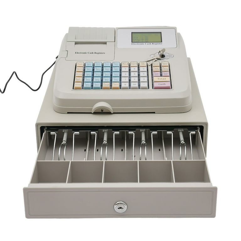 Modern Grey White Cash Register, Electronic Cash Register