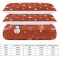 thumbnail image 2 of HAHDAXIA Merry Christmas Pattern Bedding Solid Comforter Set for All Seasons,3 Pieces(1 Comforter+2 Pillowcases),Soft Microfiber Bedding Set Queen(90"x90"), 2 of 7