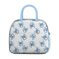 thumbnail image 2 of Lunch Bag Lunch Box for Women Reusable Insulated Lunch Bags,Water-Resistant Blue Crabs Repeat Cooler Lunch Tote Bag, Large Capacity for Work Travel Picnic, 2 of 6