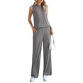 thumbnail image 3 of Conjunto Deportivo PRETTYGARDEN Mujer 2 Piezas Suelto Gris Oscuro Talle S, 3 of 8
