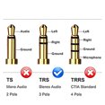 thumbnail image 3 of Cable AUXILIAR de AUDIO SatelliteSale Macho A Macho de 3.5mm Negro de nylon 6 pies, 3 of 5