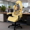 thumbnail image 5 of Whosucclay Horse Sunflower Daisy Print Gaming Chair Covers, Stretchable Computer Chair Slipcovers Cover Stretchable Elastic Machine Washable of Computer Game Office Chairs Cover, 5 of 8