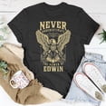 thumbnail image 4 of Never Underestimate The Power Of Edwin Personalized Last Name Unisex TShirt, 4 of 5