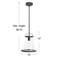 thumbnail image 2 of Robert Stevenson Lighting Robert Stevenson Lighting Wesley - Metal and Seedy Glass Ceiling Light, Distressed Zinc, 2 of 7