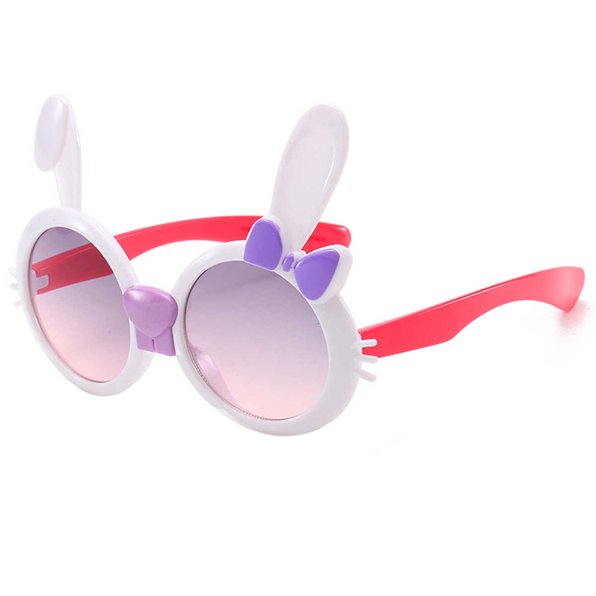 Children Sunglasses Girls Boys Cute Anti-UV Rabbit Ear Sunglasses Outdoor Beach Protective Sunglasses - image 2 of 6