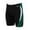 Black/Green/White, variant on Dolfin Color Block Jammer Men's Swimming Suit
