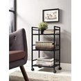 thumbnail image 1 of Ameriwood Marshall 3 Shelf Metal Rolling Utility Cart, White, 1 of 6