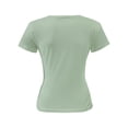 thumbnail image 4 of Women Casual Long Sleeve Slim Scoop Neck Fit T Shirts Basic Tee Tops Crew, 4 of 5