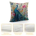 thumbnail image 4 of PRATYUS  Watercolor Birds Peacock Elk Decorative Throw Pillowcase Cushion Cover (Peacock) 18x18in, 4 of 5