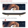 thumbnail image 2 of Leo Skateboard Stickers Pack of Two, Emery Surface PVC Back, 8.8x32.6in/22.4x83cm-Length Design Decals Kit for Skateboard Decoration, 2 of 5