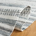 thumbnail image 5 of SAFAVIEH Kilim Mandy Striped Polyester Area Rug, Ivory/Grey, 6' x 6' Square, 5 of 8