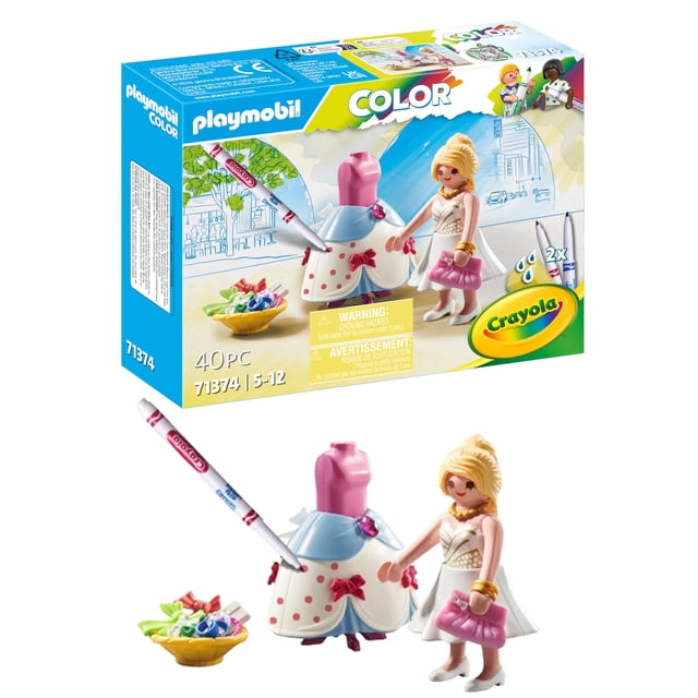 Diseñador de desfiles de moda Playmobil Color para niños mayores de 5 años