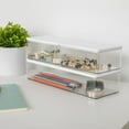 thumbnail image 3 of Martha Stewart Grady Set of 3 Clear Plastic Stackable Storage Boxes with White Engineered Wood Lids, 3 of 10