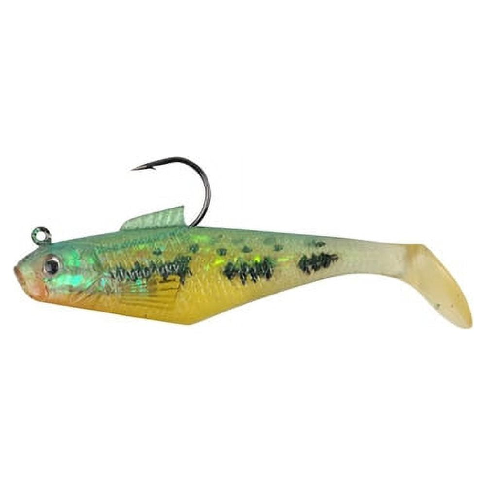 Berkley PowerBait Pre-Rigged Swim Shad Fishing Bait, Baby Bass, 4in | 10cm