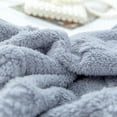 thumbnail image 6 of Fleece 3D Butterfly Blanket Soft Fuzzy Throw Blanket Fluffy Jacquard Decorative Blanket Lightweight Cozy Blanket Reversible Design & Aesthetic Pattern for Couch, Sofa, Bed, Lounge, 6 of 7