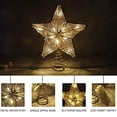 thumbnail image 4 of Decoración para árbol de Navidad Lewondr Star con luces y lentejuelas, 4 of 14