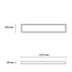 thumbnail image 3 of Estevez Panel LED 36 W CCT 3000K/4000K/6500K 1215×305 mm Empotrar o Sobreponer, 3 of 5