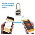 thumbnail image 3 of eGeeTouch 5-05305-94 Smart Mini Padlock, Silver, 3 of 6