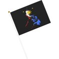 Filipino Map Philippines Flag Flag Small Mini Hand Held Flags 5.5x8.2