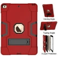 thumbnail image 7 of Cherrry Case for iPad 10.2 Inch Tablet,Hybrid Heavy Duty Shockproof Rugged High Impact Full-Boday Protective Case for Apple iPad 10.2 Inch 7th/8th Generation 2019/2020 Released(Red/Black), 7 of 7