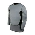thumbnail image 2 of Collants de Course à Manches Longues pour Hommes Basketball Football Hommes T-Shirt Long Thermique de Compression, 2 of 8