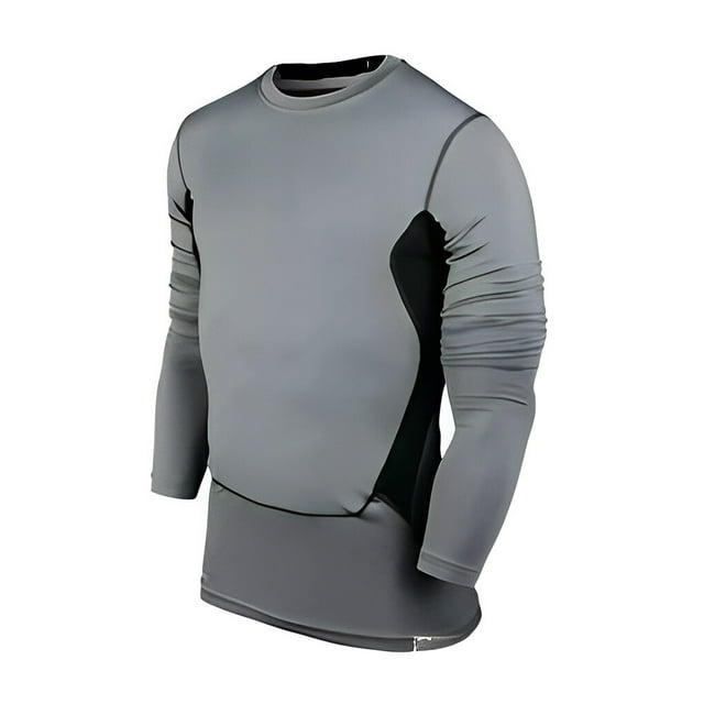 Men's Long Sleeve Running Tights Basketball Football Thermal Compression T-Shirt