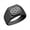 Black, variant on Infinity Heart Stainless Steel Signet Ring