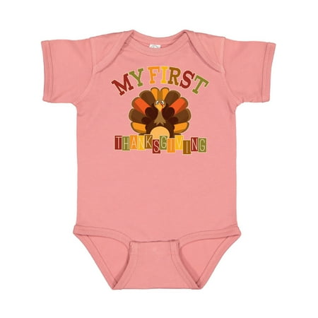 

Inktastic First Thanksgiving Turkey Gift Baby Boy or Baby Girl Bodysuit