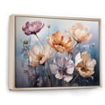 thumbnail image 2 of Designart "Purple Tulips Charm I" Abstract Botanicals Floater Framed Wall Art Print, 2 of 7