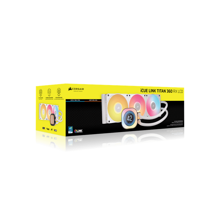 Corsair iCUE LINK TITAN 360 RX LCD Cooling Fan/Radiator