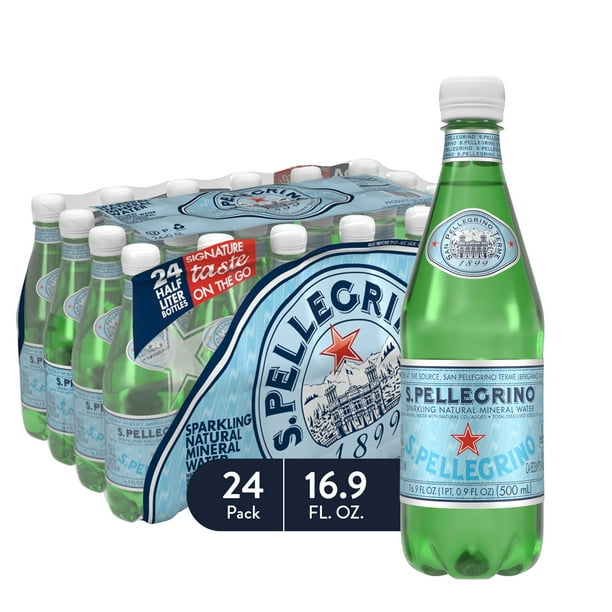S.Pellegrino Sparkling Natural Mineral Water, 16.9 fl oz. Plastic