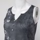 thumbnail image 3 of Gibobby Vestido corto casual para mujer Minivestido de playa suelto con cuello en V y estampado Floral sin mangas informal de verano para mujer(Gris oscuro,CH), 3 of 5