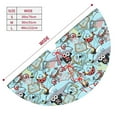 thumbnail image 2 of KLL 48" Christmas Tree Skirt Cartoon Pirate Xmas Tree Skirts Mat for New Year Xmas Holiday Party Indoor Outdoor Home Decoration, 2 of 5