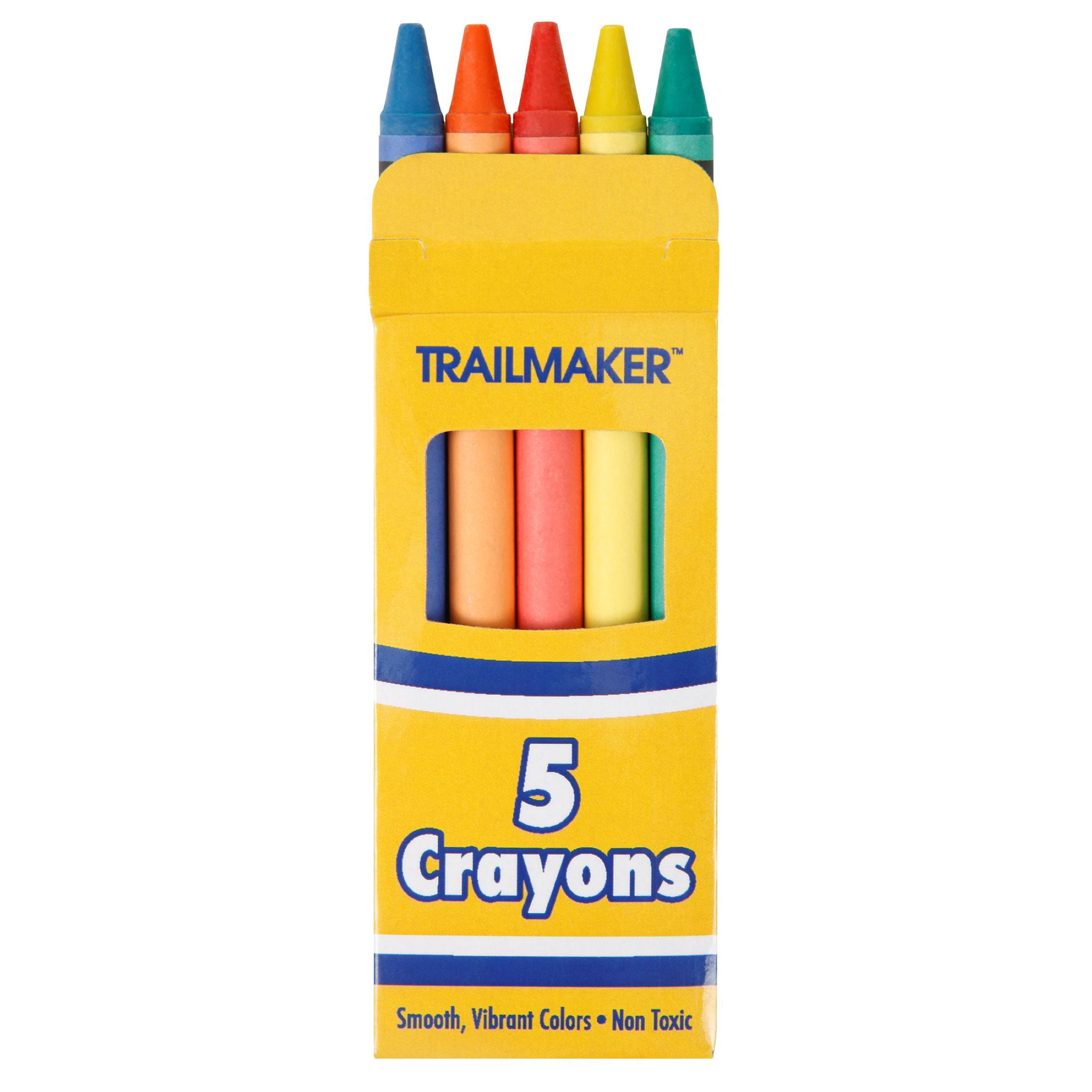 100 Pack of Crayons Containing 5 Crayons Per Box for Coloring - 500 Count Crayons Total