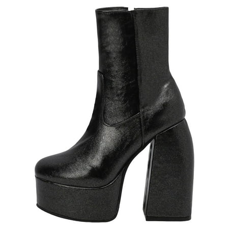 

YUHAOTIN Stiletto Heels Ladies Solid Color Simple High Heel Candy Color Heel Super High Heel Large Size Short Boots Ankle Boots Silver High Heels for Women Closed Toe Sandals Women Heels Black