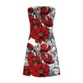 thumbnail image 4 of SMihono Robe d'Été pour Femmes Grande Taille Mode d'Été Sans Manches Imprimée Camisole Bretelles Col Rond Robe Pull, 4 of 5