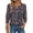 Navy Orange Floral, variant on Fantaslook Womens Tops 3/4 Sleeve with Buttons Dressy Casual Blouses Summer Shirts Beach Vacation Trendy Clothes