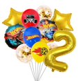 thumbnail image 1 of Hot Wheels-decoración para fiesta de cumpleaños de niños, vajilla desechable, platos y globos, mantel, globo, suministros para fiesta de Baby Shower, 1 of 4