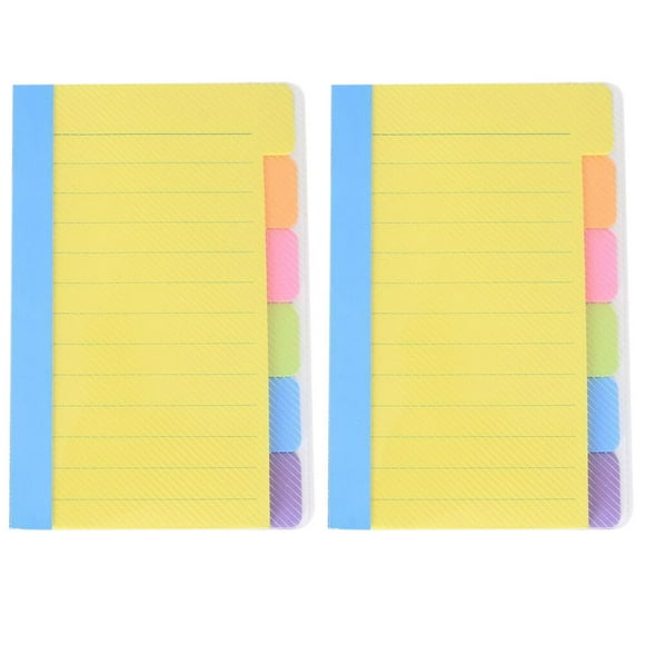 Shisuyan Bloc-Notes Réutilisable Fonction de Fixation d'Objectif Couleurs Assorties 2 Pcs 5.89x3.93x0.39 Po