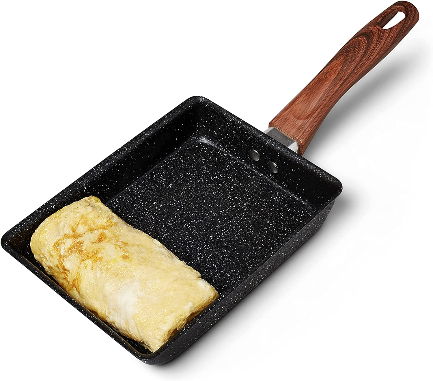 OHOME Breakfast Omelette Pan Non-Stick Japanese Egg Rolled Frying Pot Tamagoyaki Egg Pan Kitchen Cooking Tools