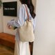 thumbnail image 4 of Bolsa de hombro Summer Beach Woven Tote cubo para mujeres beige, 4 of 8