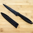 thumbnail image 4 of Chef Craft Premium Utility Knife with Sheath, 5 inch Blade 10 inches in Length, Black, 4 of 6