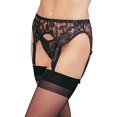 thumbnail image 2 of GARTER BELT LACE THONG RED, 2 of 3