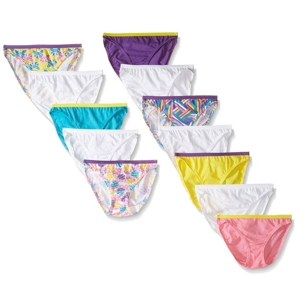 Fruit of the Loom Girl's Hipster Style Underwear (10 Pack