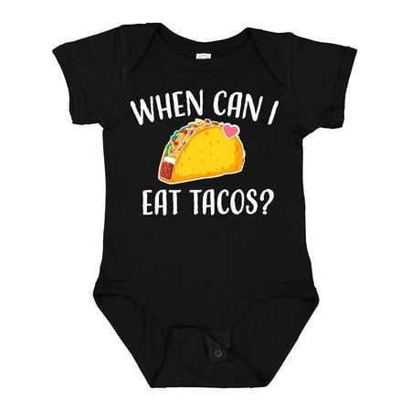 

Inktastic When Can I Eat Tacos Baby Gift Baby Boy or Baby Girl Bodysuit