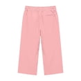 thumbnail image 5 of Lullu Girls Capri Pants Summer Casual Lightweight Capris Comfort Fit Bottoms, Pink, Sizes 5-15, 5 of 6
