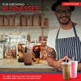 thumbnail image 5 of 32 oz Plastic Cups with Lids, 50 Pack - Disposable Iced Coffee Cups, Milkshake Cups, Boba, and Smoothies, 5 of 7