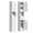 White + Metal + Metal+2, variant on LIANGKA Tall Freestanding Storage Cabinet 5-Tier Narrow Cabinet with Doors & Adjustable Shelves for Bathroom Kitchen Laundry