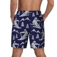 thumbnail image 4 of Uemuo Abstract Skiing Pattern Mens Swim Trunks Quick Dry Board Shorts with Mesh Lining, Stretch Beach Shorts Quick Dry No-Chafing Board Shorts-3X-Large, 4 of 9